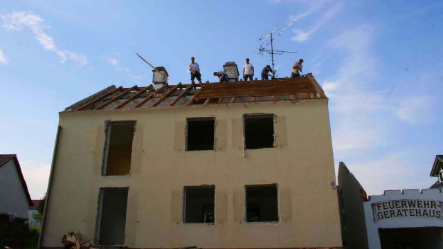 Abriss des "alten" Gerätehaus